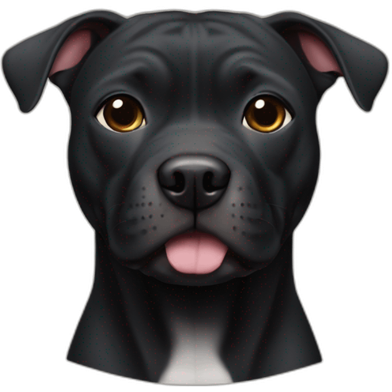 Black pittbull emoji