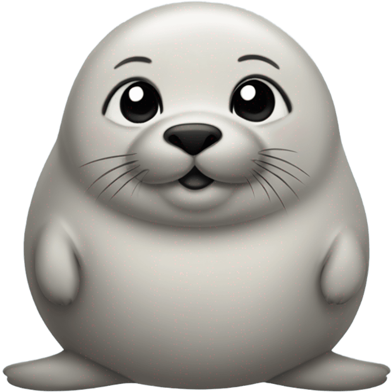 Greige chubby baby seal  emoji