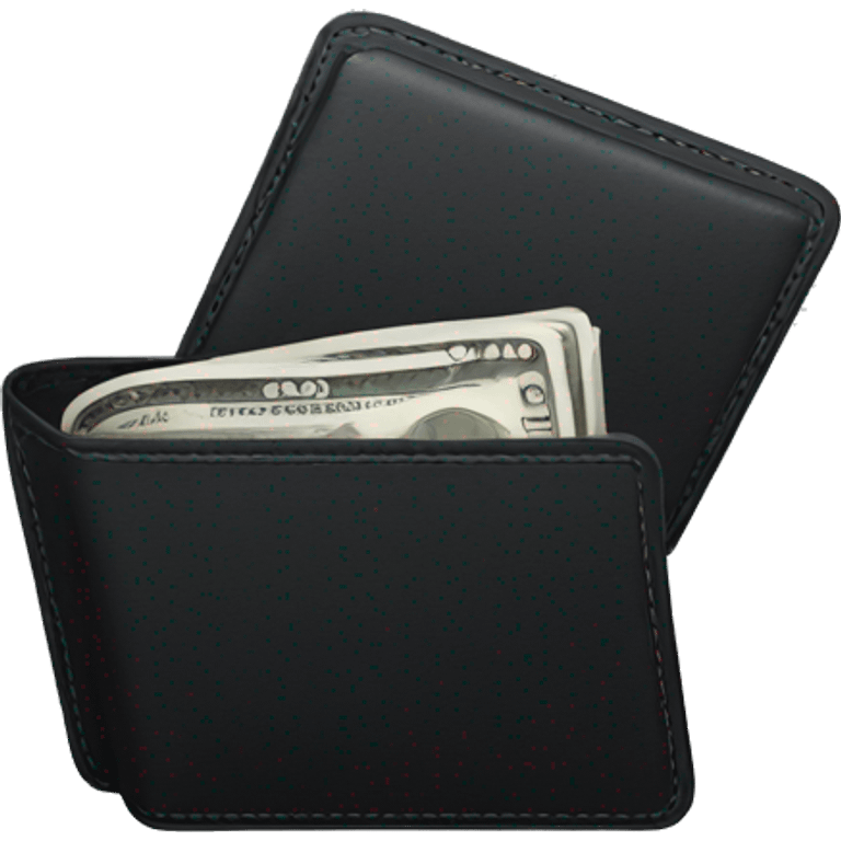 wallet with no money in it, black emoji