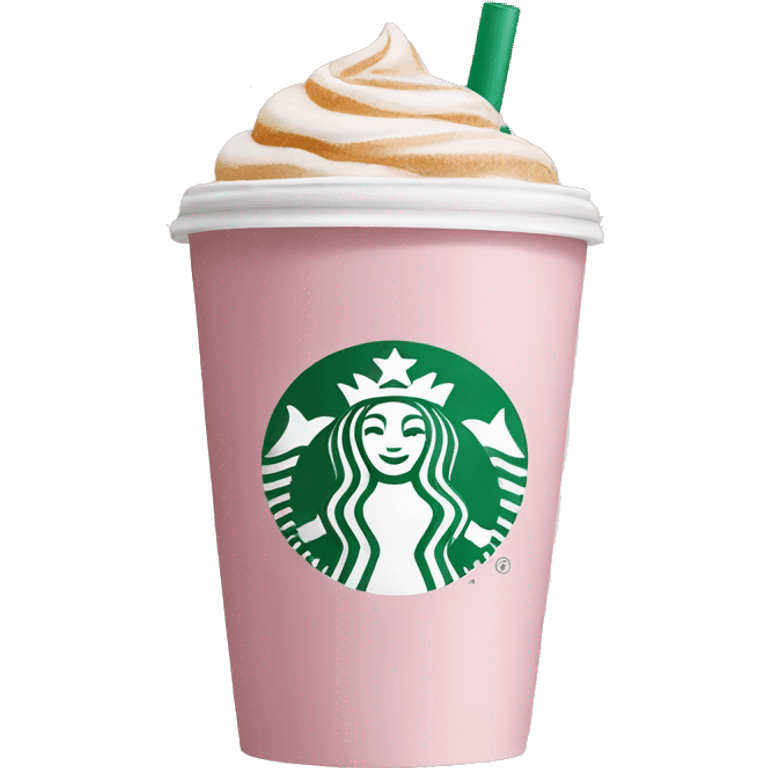 light pink Starbucks coffee  emoji