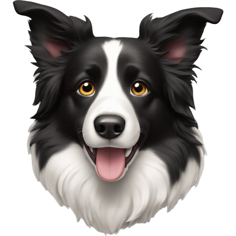 Border collie dog emoji