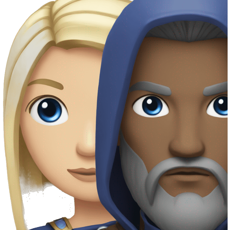  odin with blue eyes raven emoji