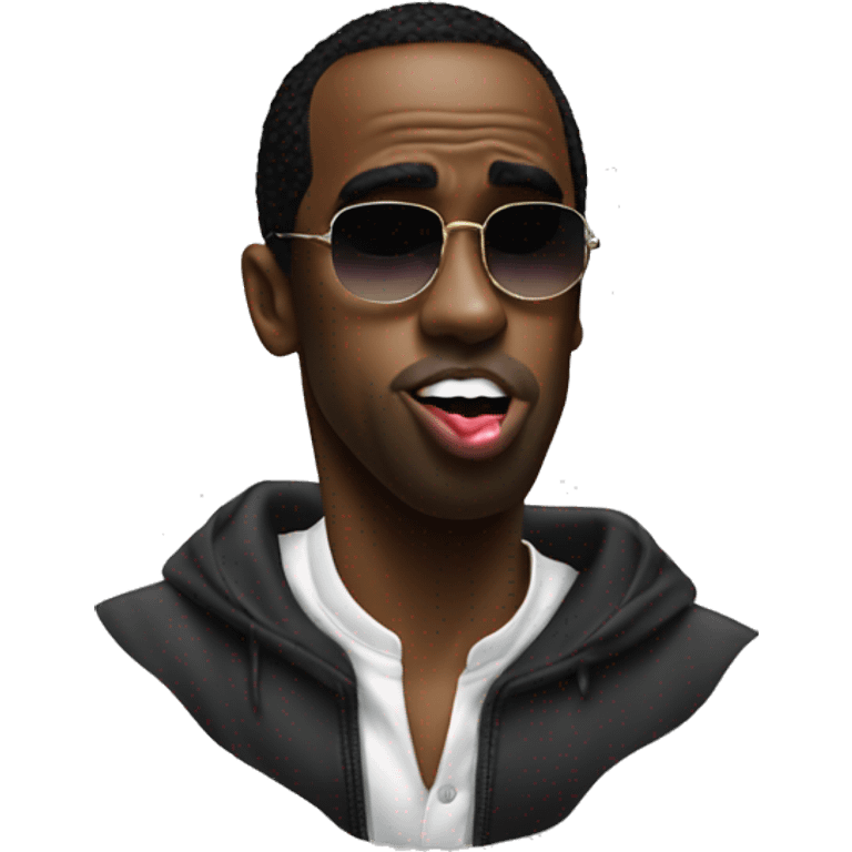 P Diddy licking his lips emoji