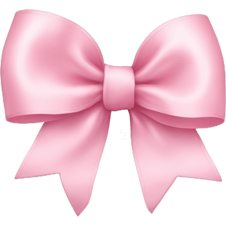 light pink ribbon bow emoji