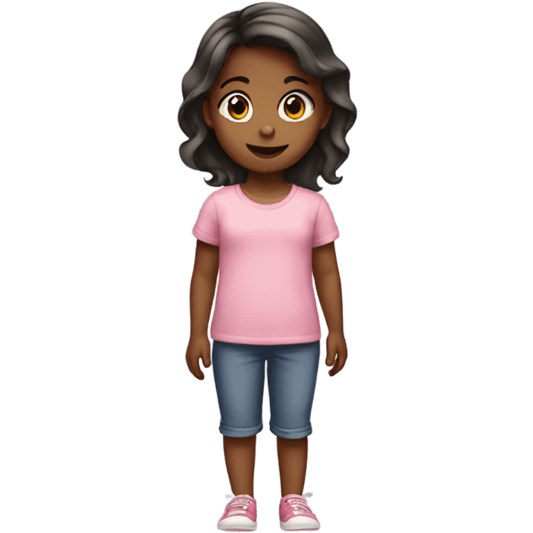  Toddler girl standing  emoji