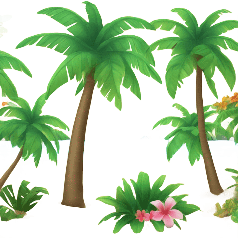 Tropical island  emoji