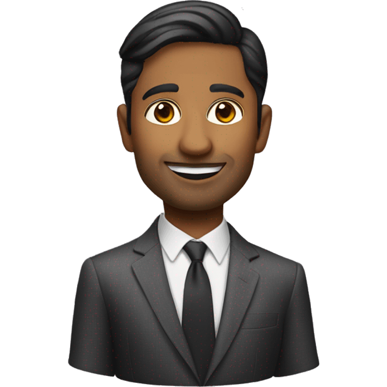 indian man in suit apple memoji emoji