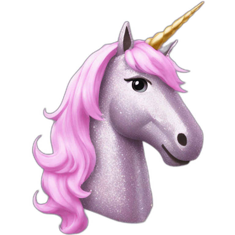 Magic unicorn farine glitter emoji