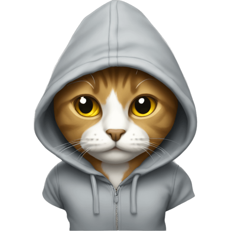 The cat in the hoodie emoji