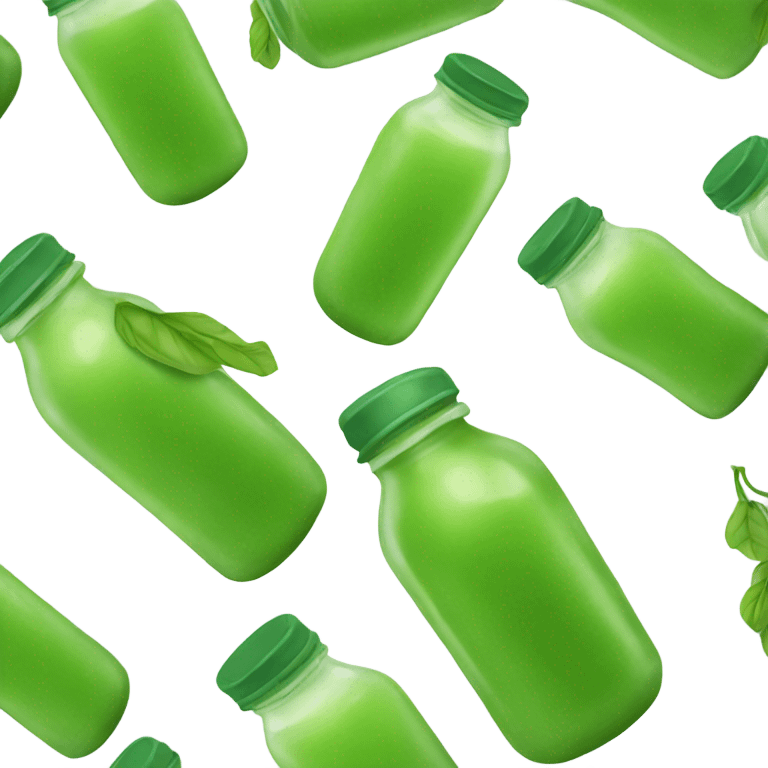 Bottled green juice emoji