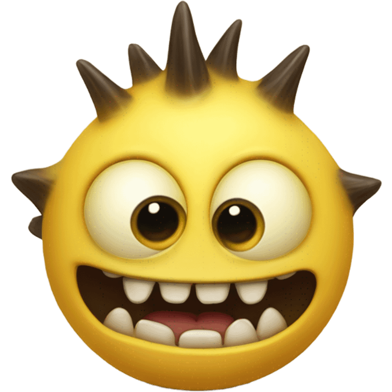 kind funny yellow baby monster emoji