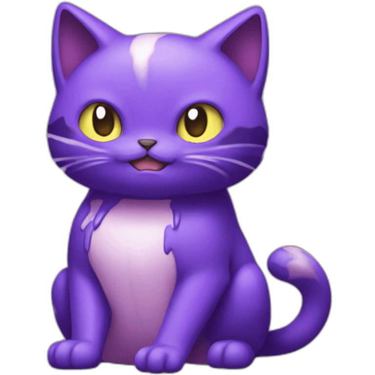 Melting-Sitting-poison-type-pokemon-purple-cat emoji