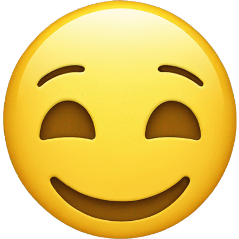 smiley emoji but the smile is a full circle emoji