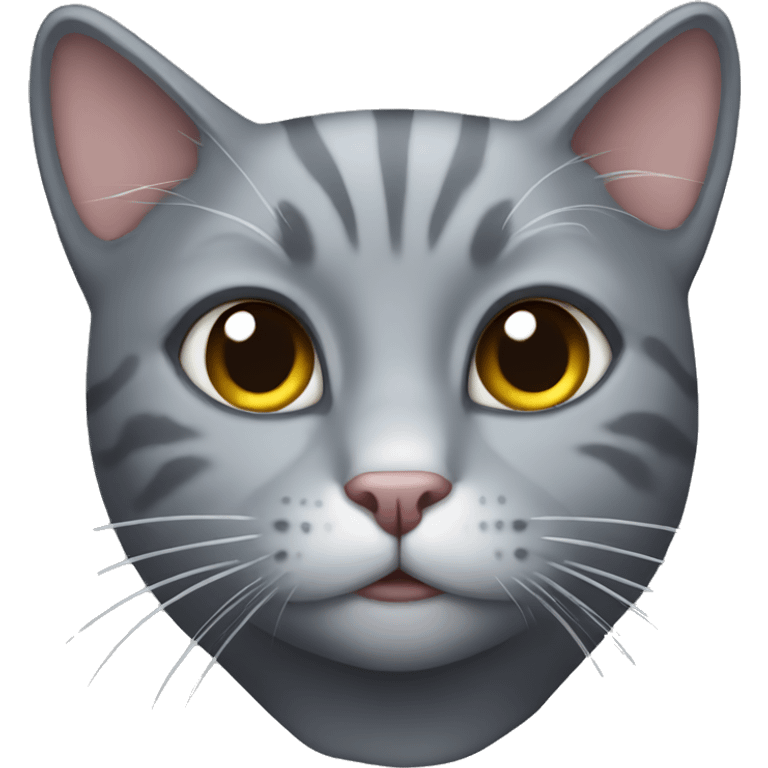 Grey cat emoji