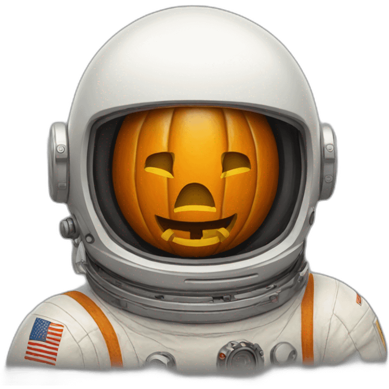 pumpkin head astronaut emoji