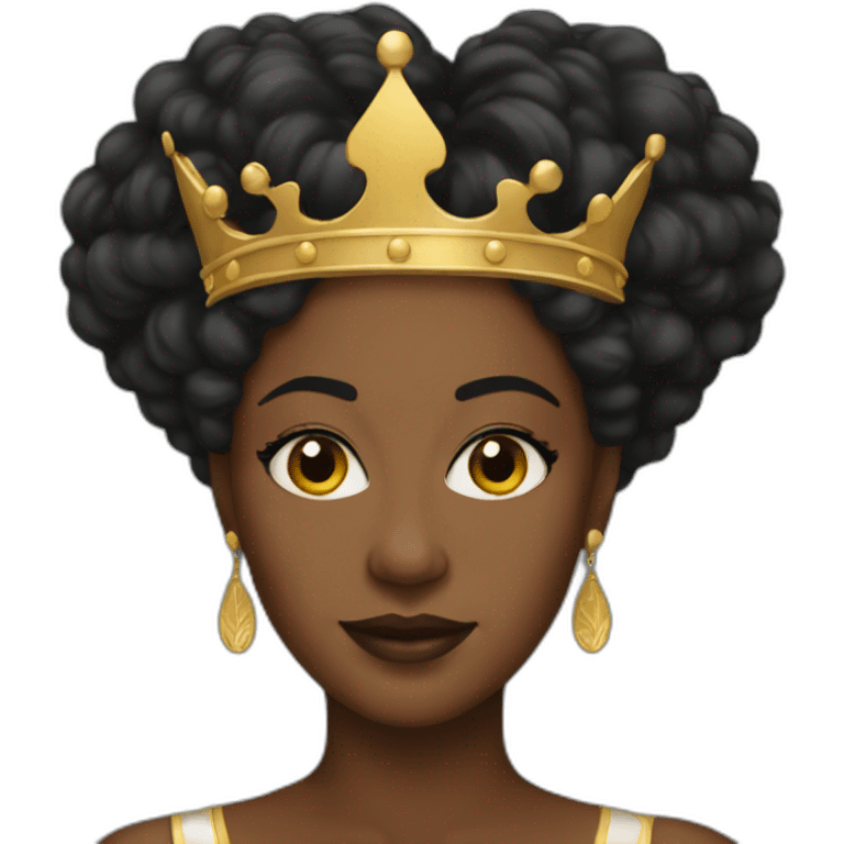 black woman queen emoji