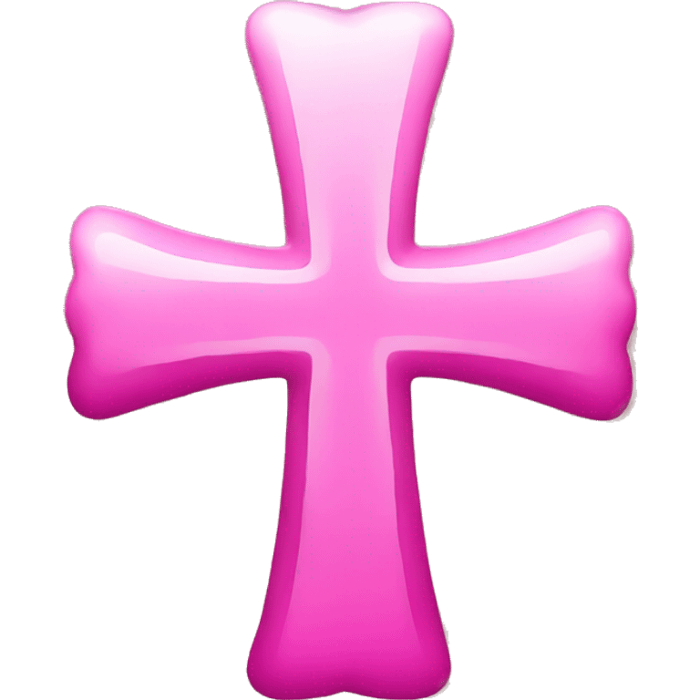 Pink cross emoji