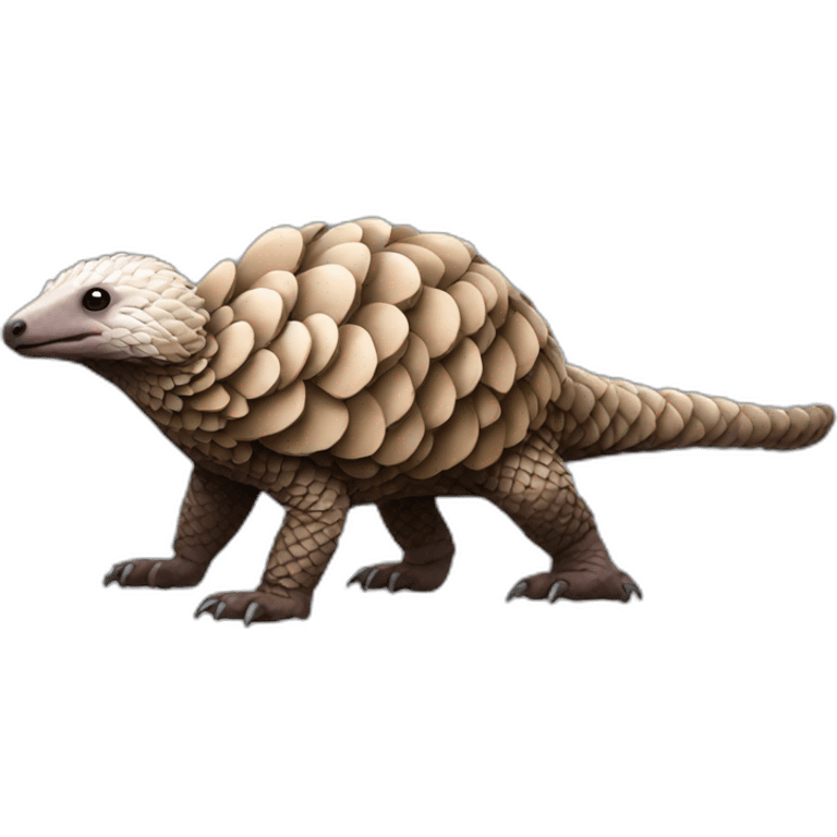 realistic full body pangolin emoji