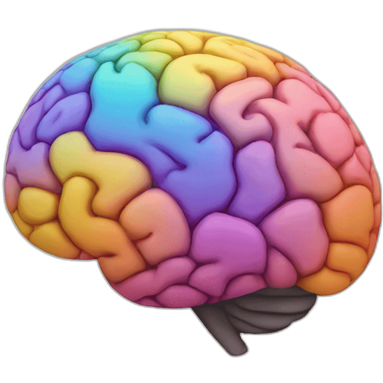 Coloured world brain emoji