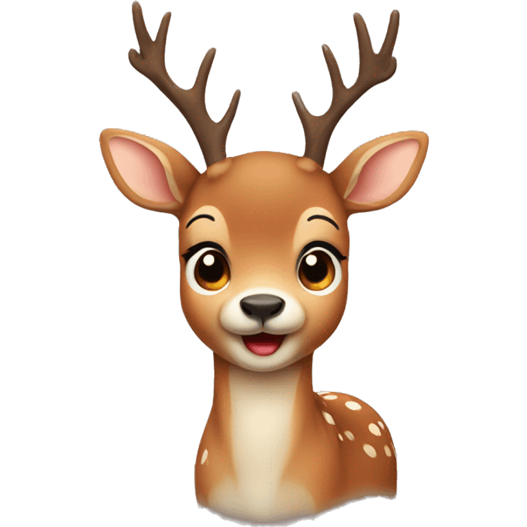 cute deer  emoji