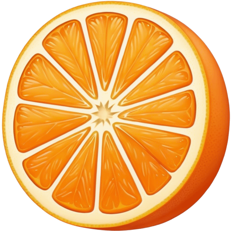 pastel orange slice emoji