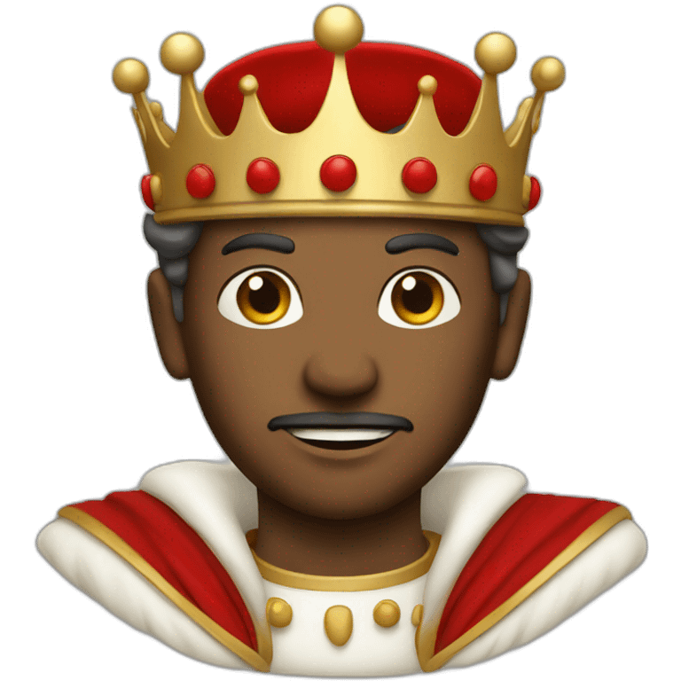 King with red emoji