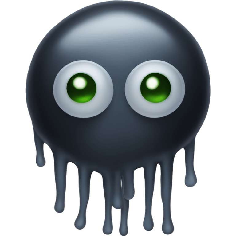 Microbe noir emoji