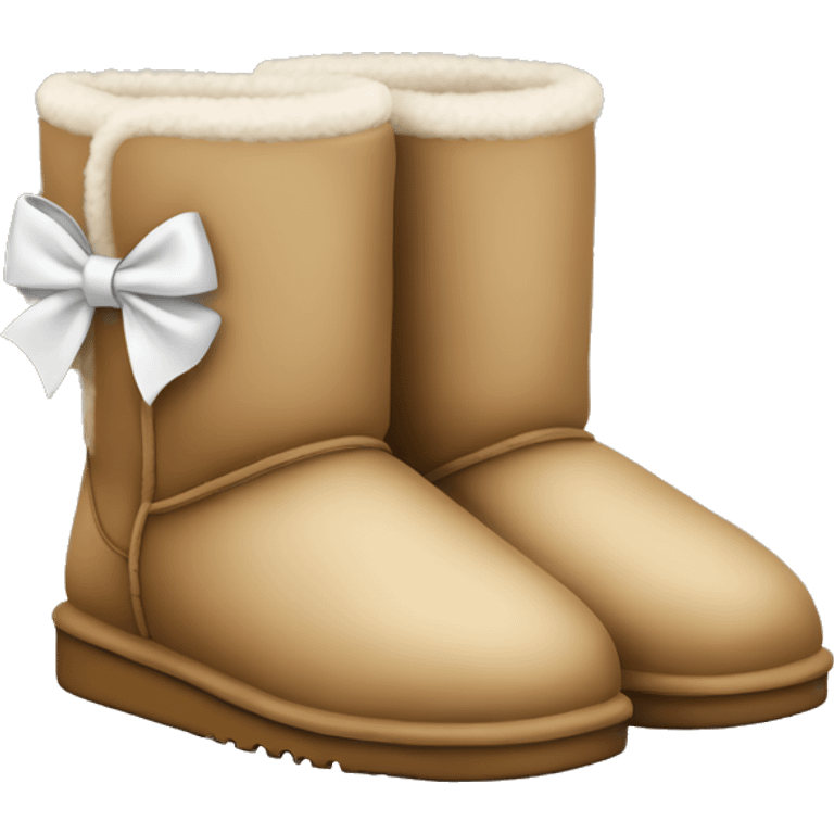 Uggs with bow emoji