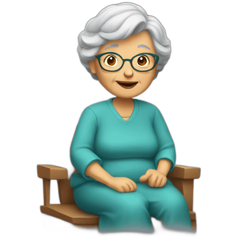 granny sitting emoji