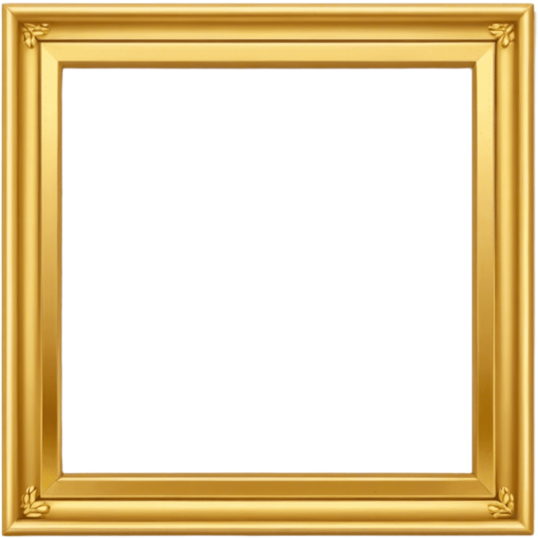 empty Square gold frame emoji