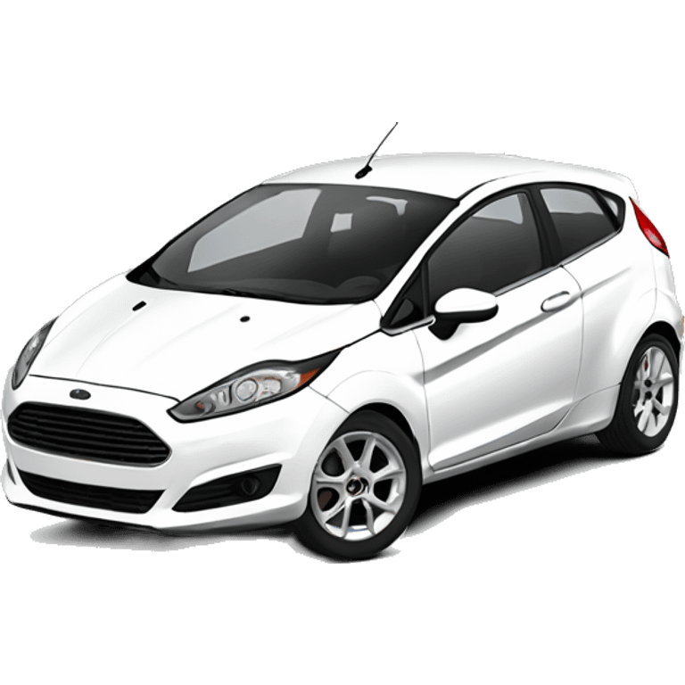 White Ford fiesta mk7 emoji