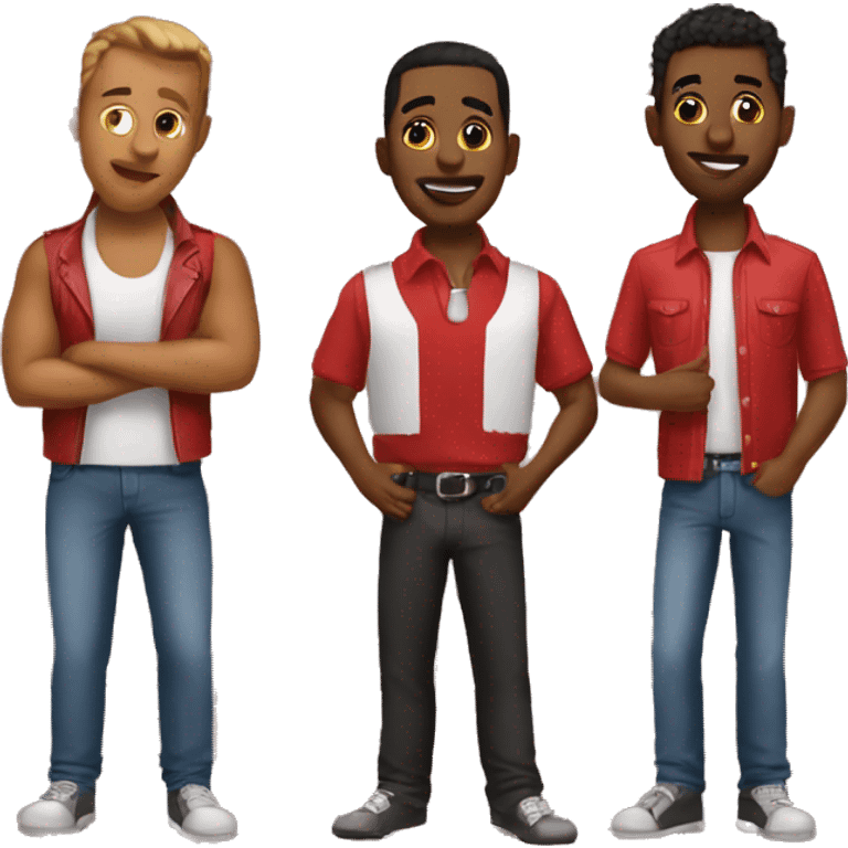 5 guys in Vegas  emoji