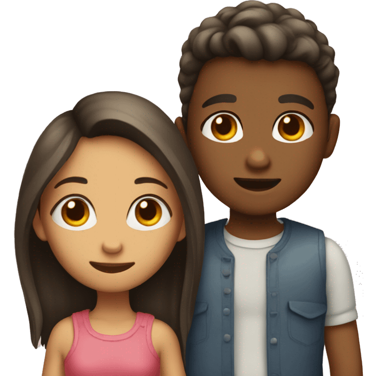 Girl and boy in love emoji