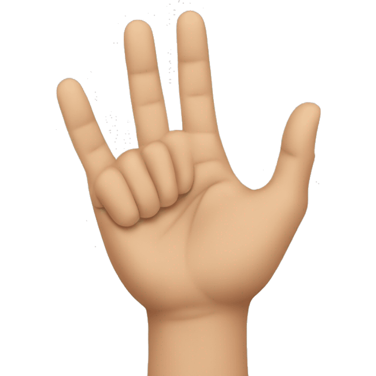 Simple 3 hand sign emoji