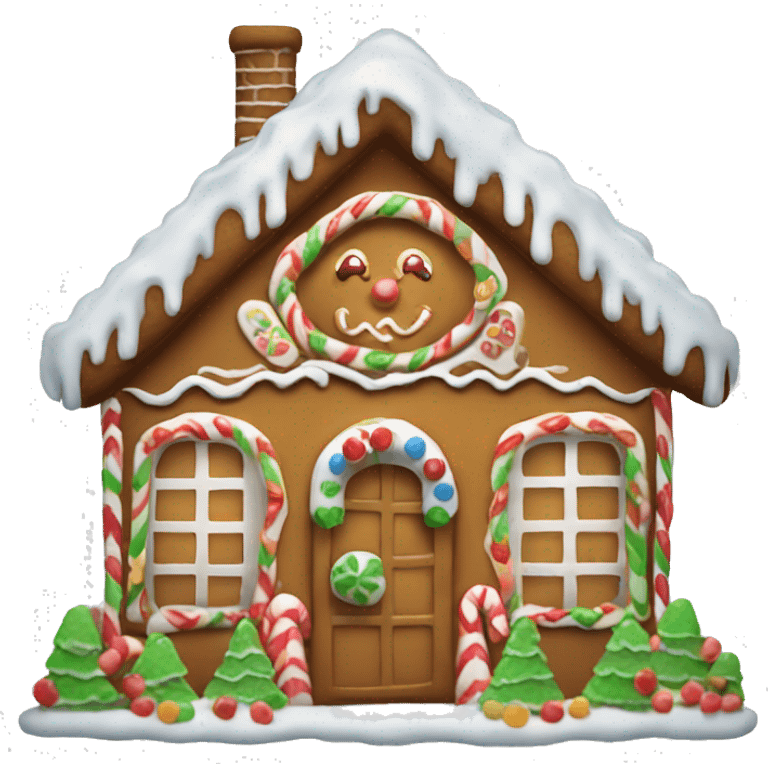 gingerbread house emoji