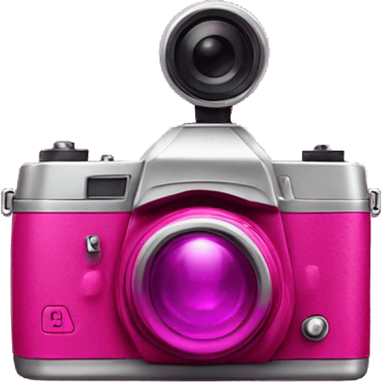 Hot pink camera emoji