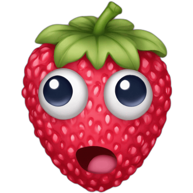 Fraise framboise myrtille  emoji