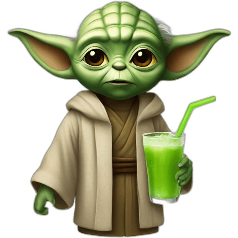 Yoda drink emoji