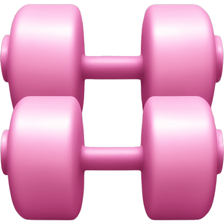 Light pink dumbbells emoji