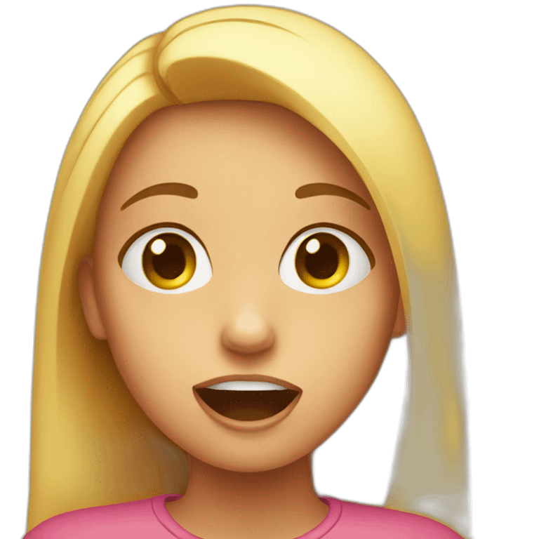 Surprised girl emoji