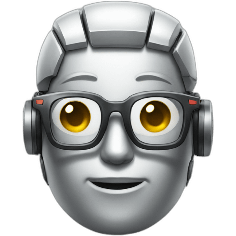 robot wearing glasses emoji