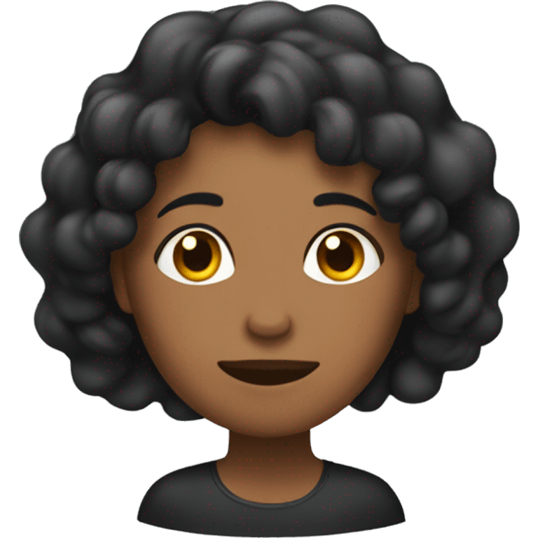 Mujer de cabello negro durmiendo  emoji