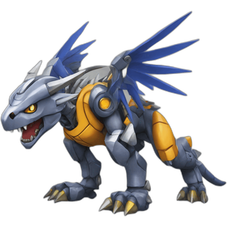 metal greymon digimon emoji