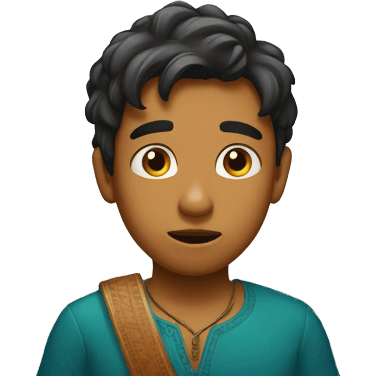 confused indian boy emoji