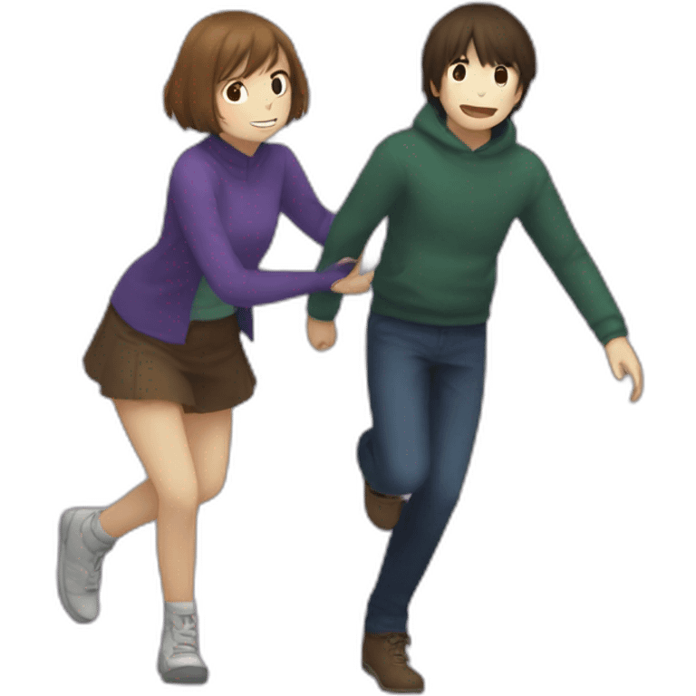 Chara et frisk emoji