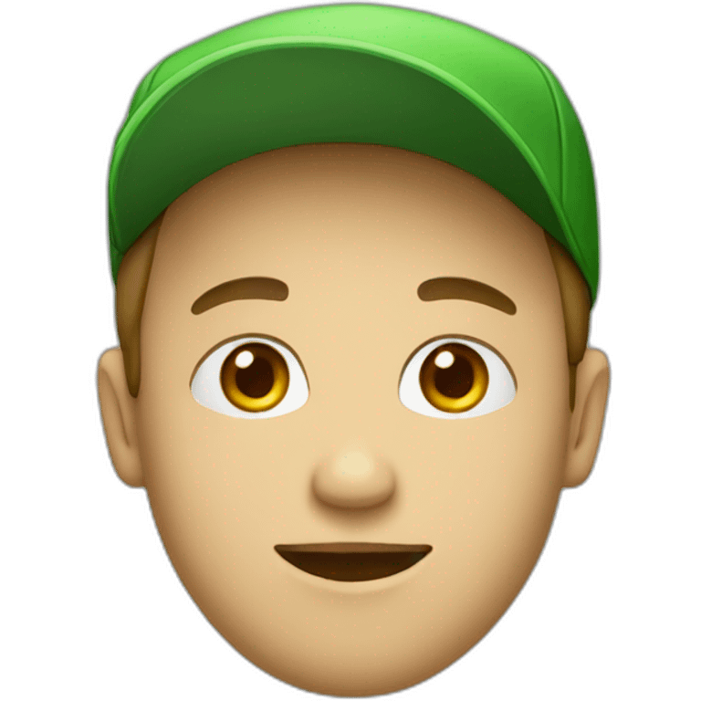 person with green hat emoji