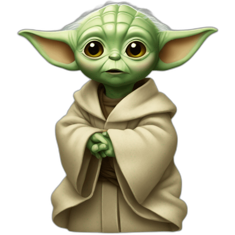 Bébé Yoda fait caca emoji