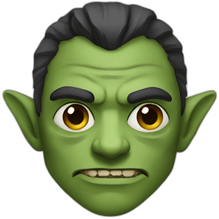 Half orc with an eye patch emoji