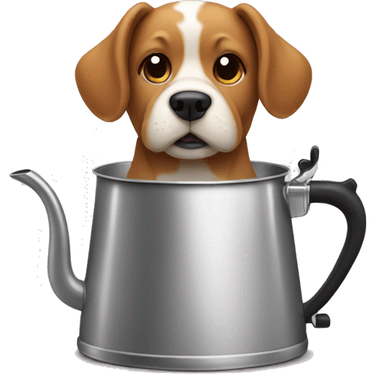 Dog in a kettle  emoji