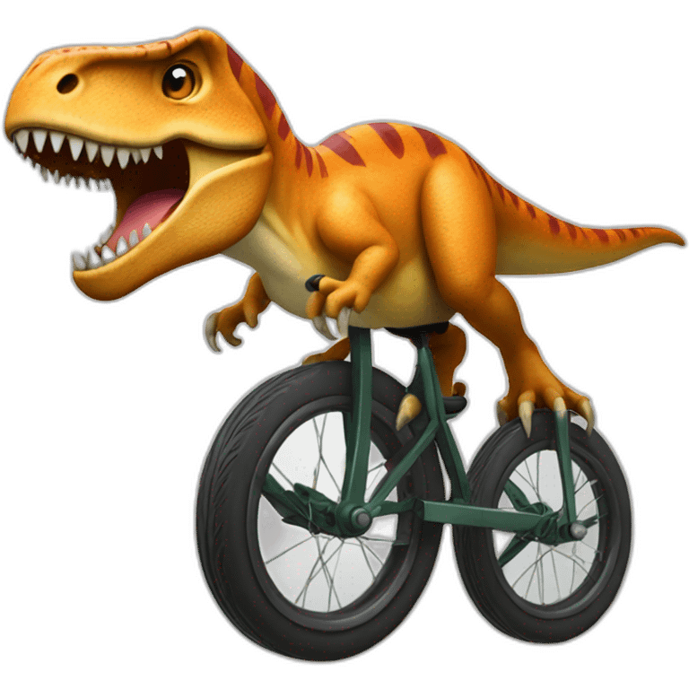 t-rex unicycle emoji